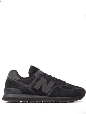 New Balance Black Classic 574 Low-Top Sneakers